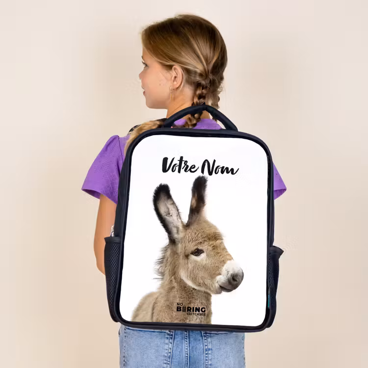 Sac à dos enfant - Noir - L'âne Eddy — 4