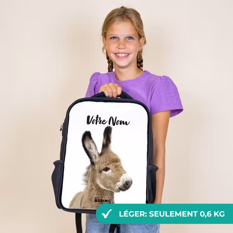 Sac à dos enfant - Noir - L'âne Eddy — 9