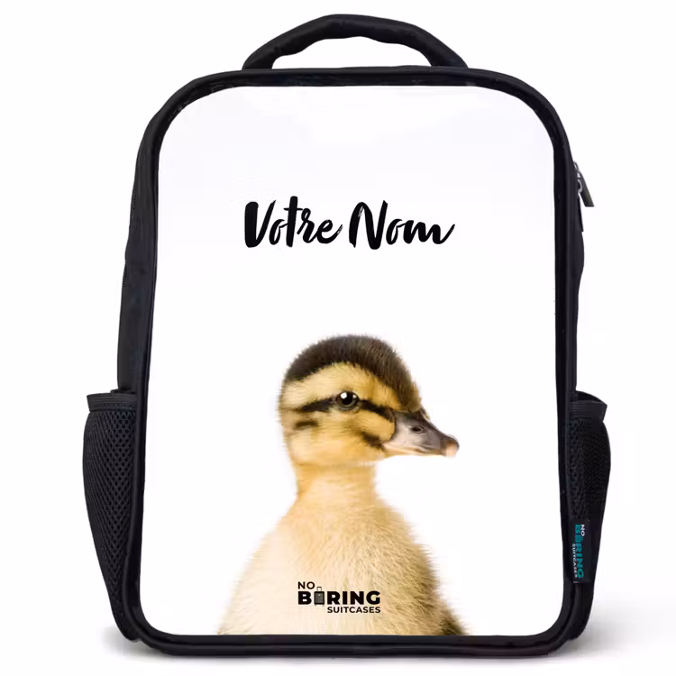 Sac à dos enfant - Noir - Le canard marguerite — 1