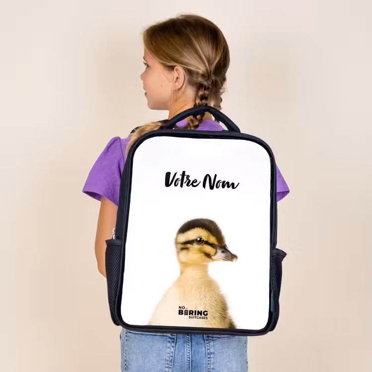 Sac à dos enfant - Noir - Le canard marguerite — 4