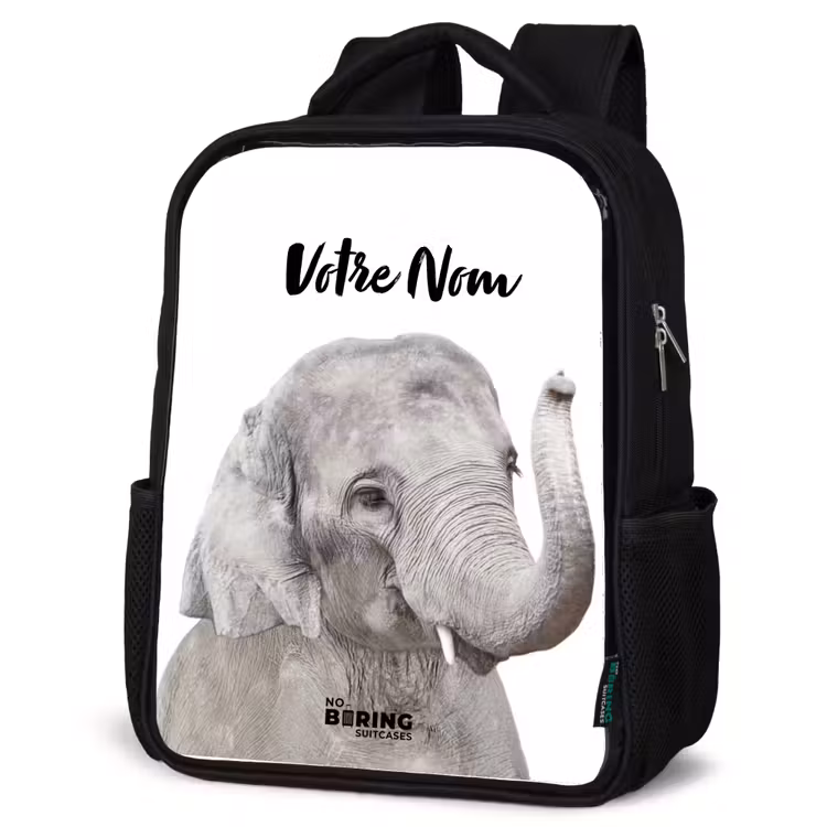 Sac à dos enfant - Noir - L'éléphant Oscar — 6