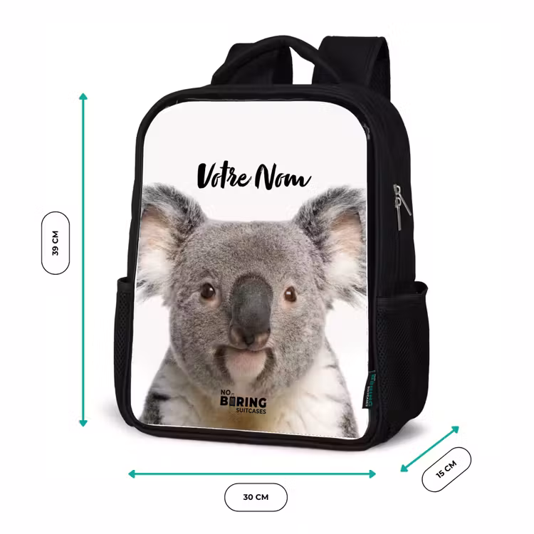 Sac à dos enfant - Noir - Mignon Koala — 8