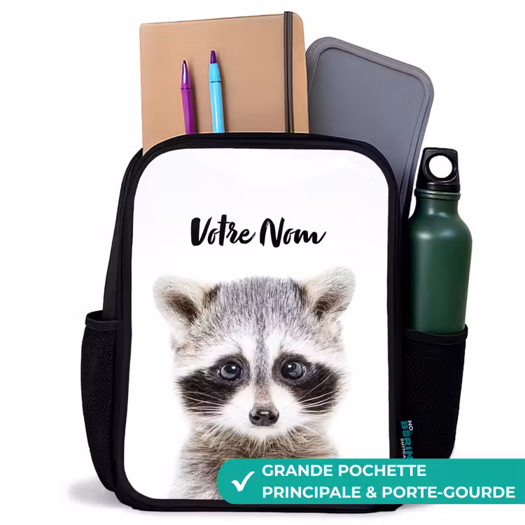Sac à dos enfant - Noir - Rachid Racoon — 10