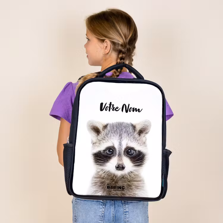 Sac à dos enfant - Noir - Rachid Racoon — 4