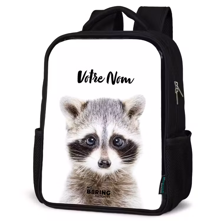 Sac à dos enfant - Noir - Rachid Racoon — 6