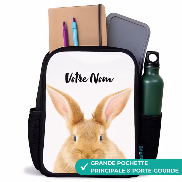 Sac à dos enfant - Noir - Reniflements avec la tête satisfaite — 10