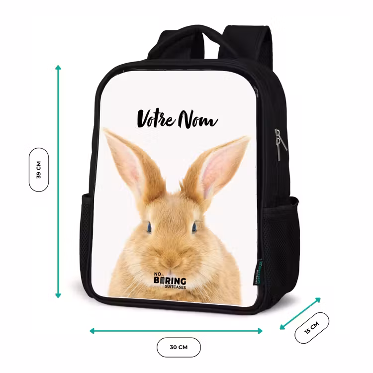Sac à dos enfant - Noir - Reniflements avec la tête satisfaite — 8
