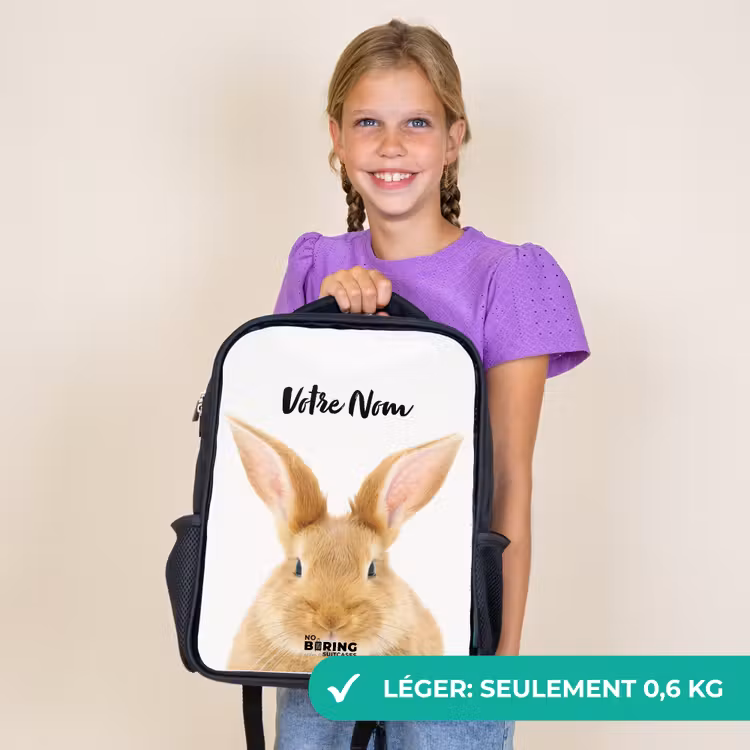 Sac à dos enfant - Noir - Reniflements avec la tête satisfaite — 9