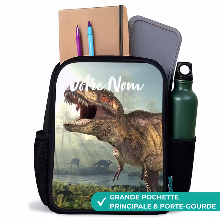 Sac à dos enfant - Noir - Thijs Tyrannosaure — 10