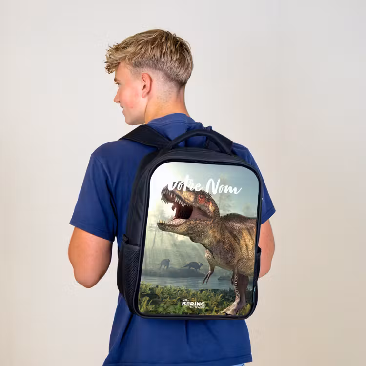 Sac à dos enfant - Noir - Thijs Tyrannosaure — 5