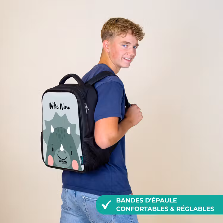Sac à dos enfant - Noir - Tigo triceratops — 11