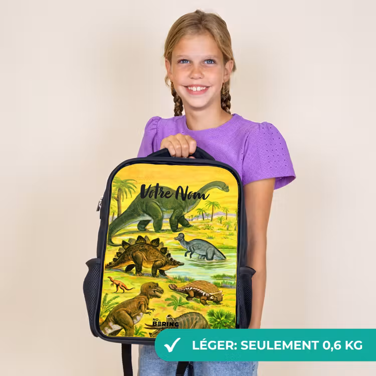 Sac à dos enfant - Noir - Un dinosaure au pays des dinosaures — 9