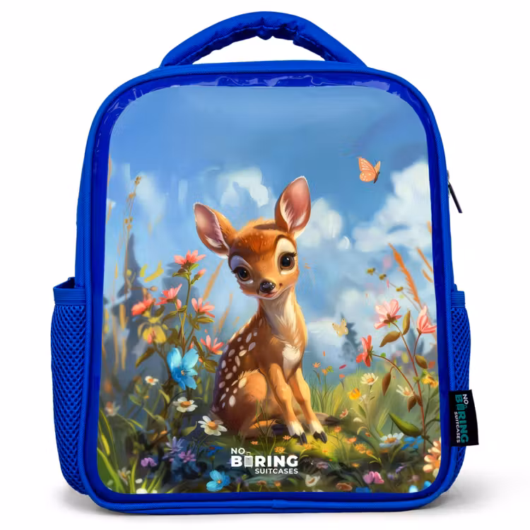 Sac à dos enfant - Bleu - Bailey fleur cerf — 1
