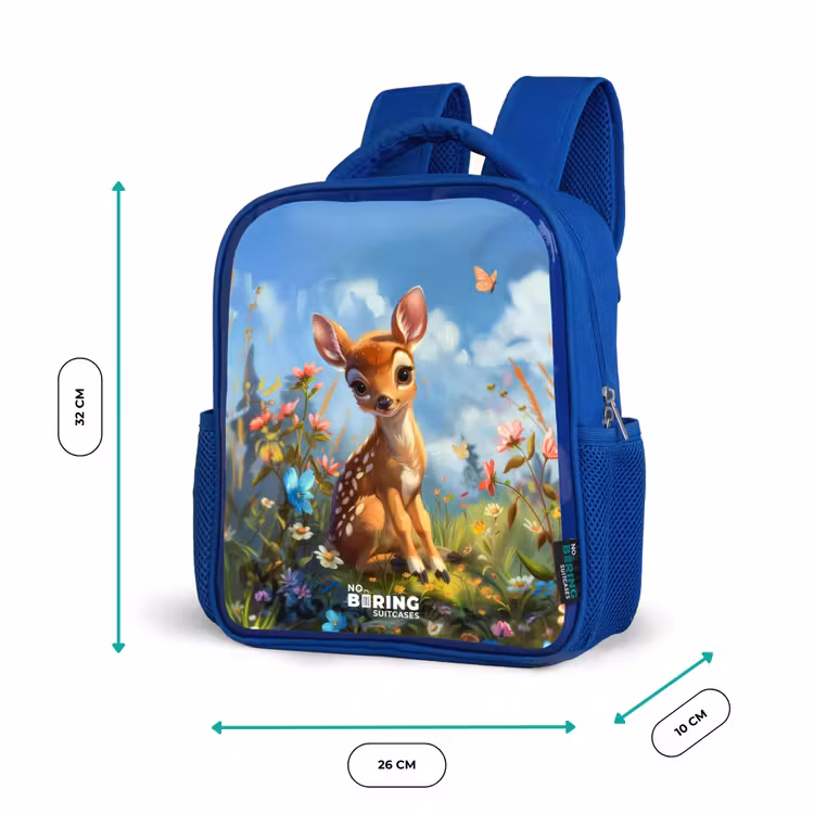 Sac à dos enfant - Bleu - Bailey fleur cerf — 6