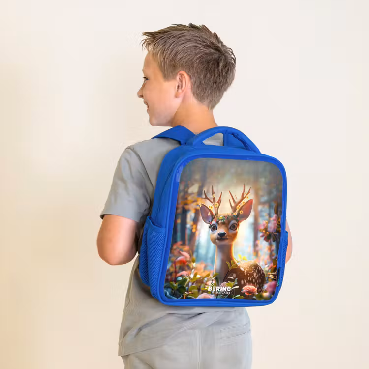 Sac à dos enfant - Bleu - Bois de fleur Bo — 2