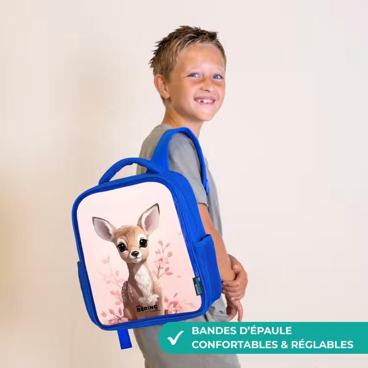 Sac à dos enfant - Bleu - Chevreuil Hedwig — 4