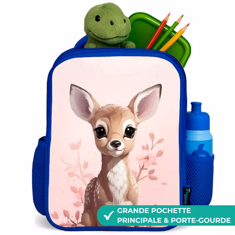 Sac à dos enfant - Bleu - Chevreuil Hedwig — 5