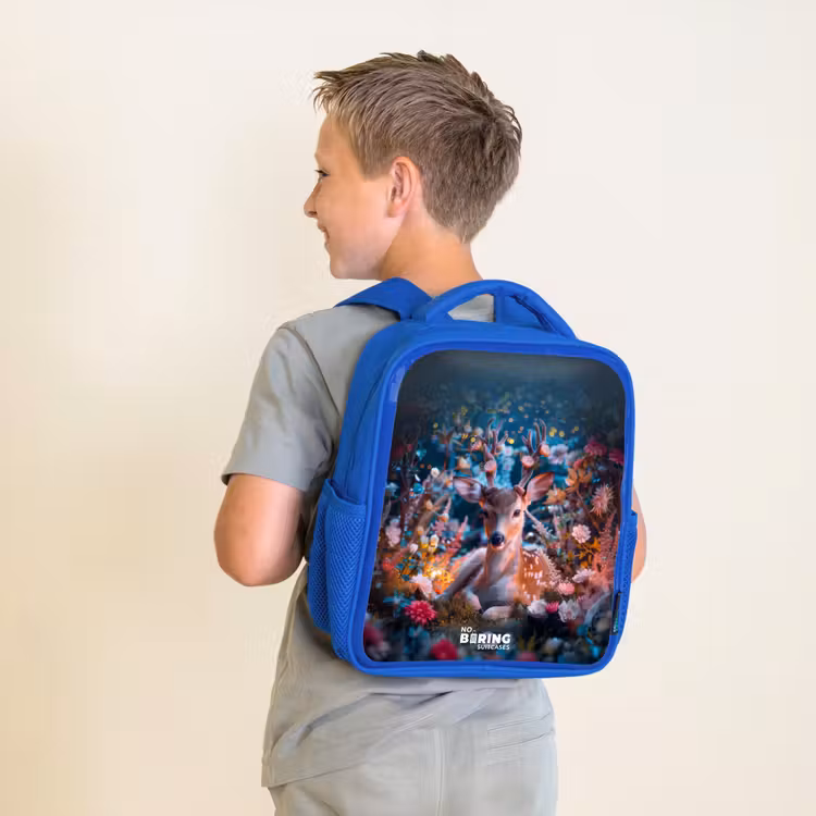 Sac à dos enfant - Bleu - Eduard cerf élaphe — 2