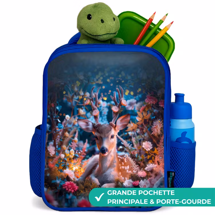 Sac à dos enfant - Bleu - Eduard cerf élaphe — 5