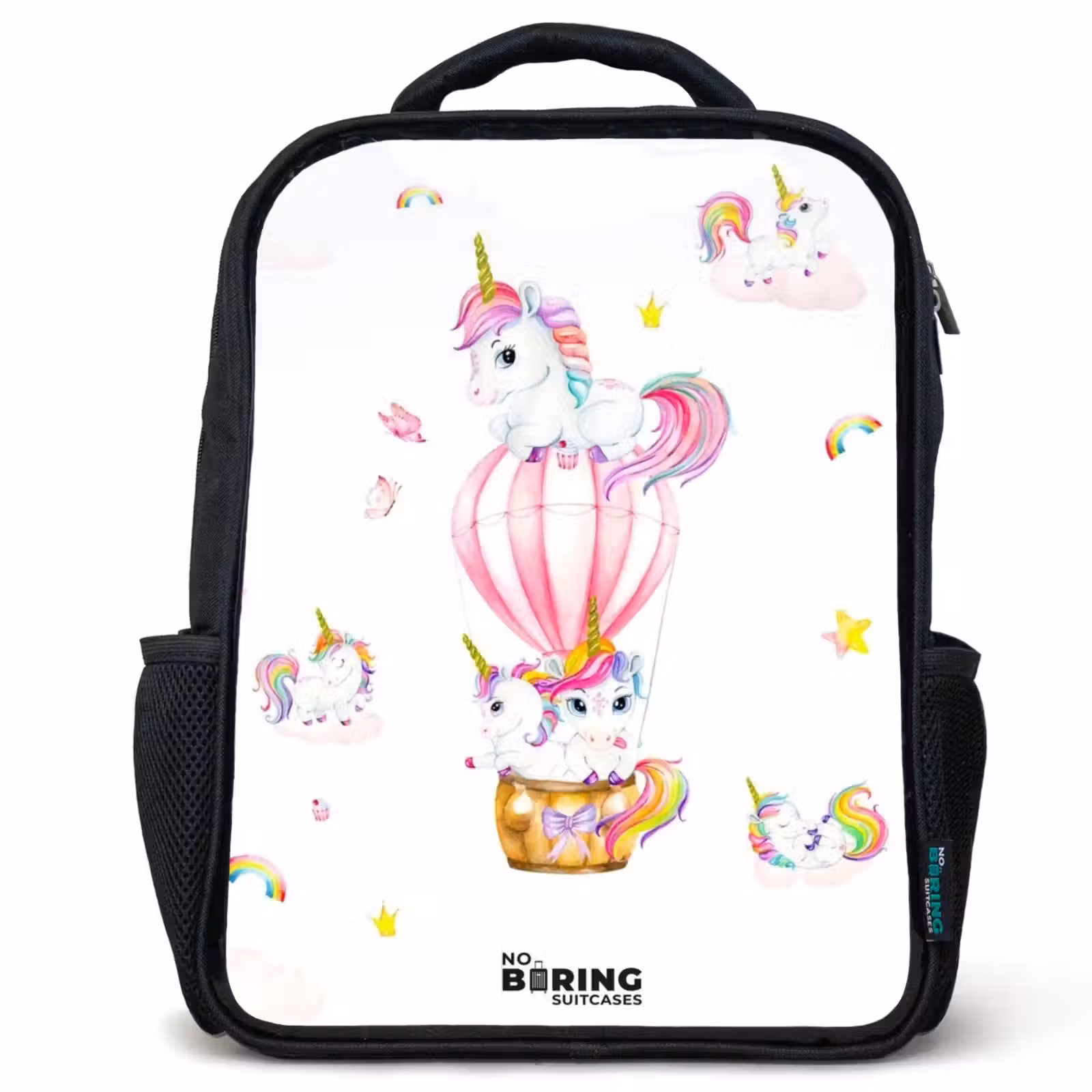 Sac à dos enfant - Noir - Licornes aériennes — 1