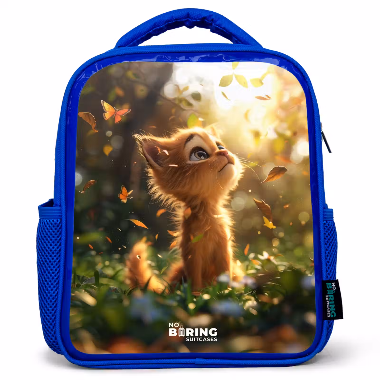 Sac à dos enfant - Bleu - Henry chaton d'automne — 1