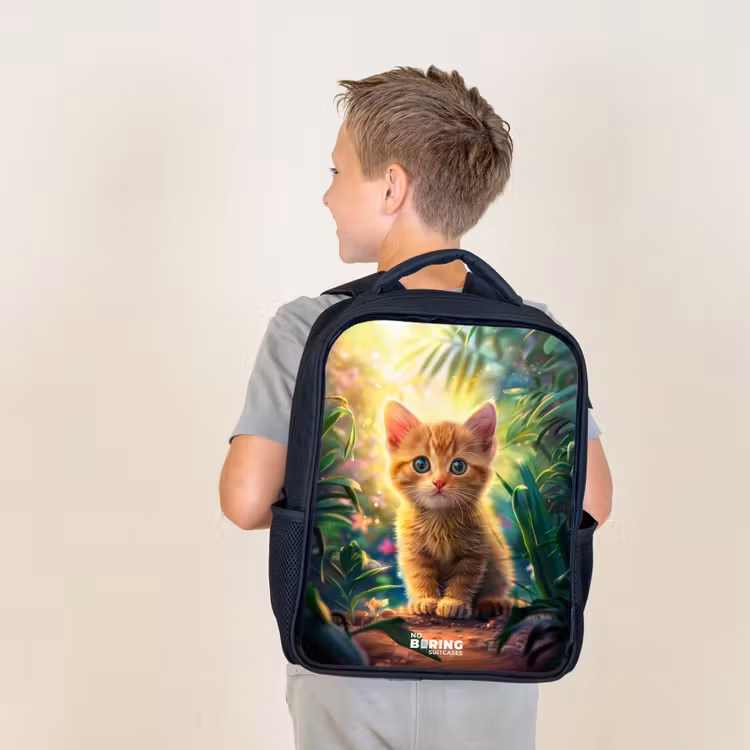 Sac à dos enfant - Noir - Chaton Kees — 2