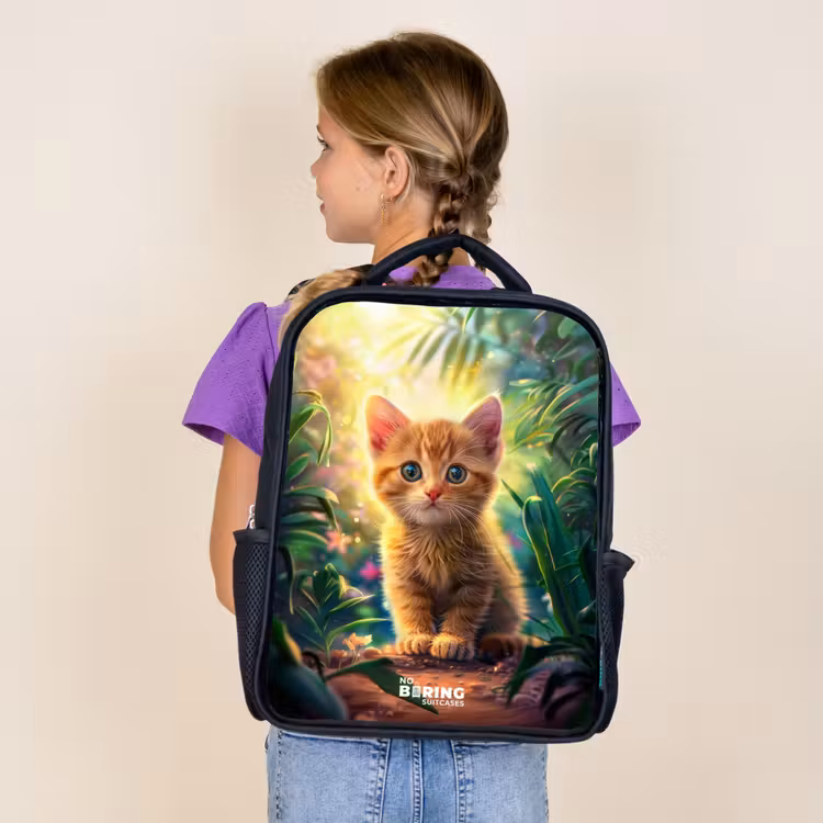 Sac à dos enfant - Noir - Chaton Kees — 4