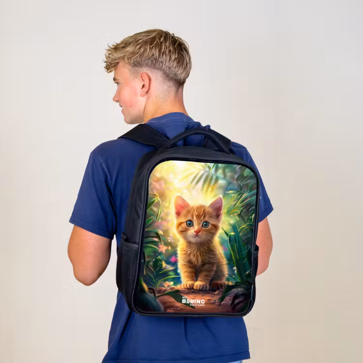 Sac à dos enfant - Noir - Chaton Kees — 5