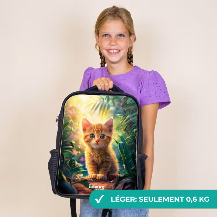 Sac à dos enfant - Noir - Chaton Kees — 9