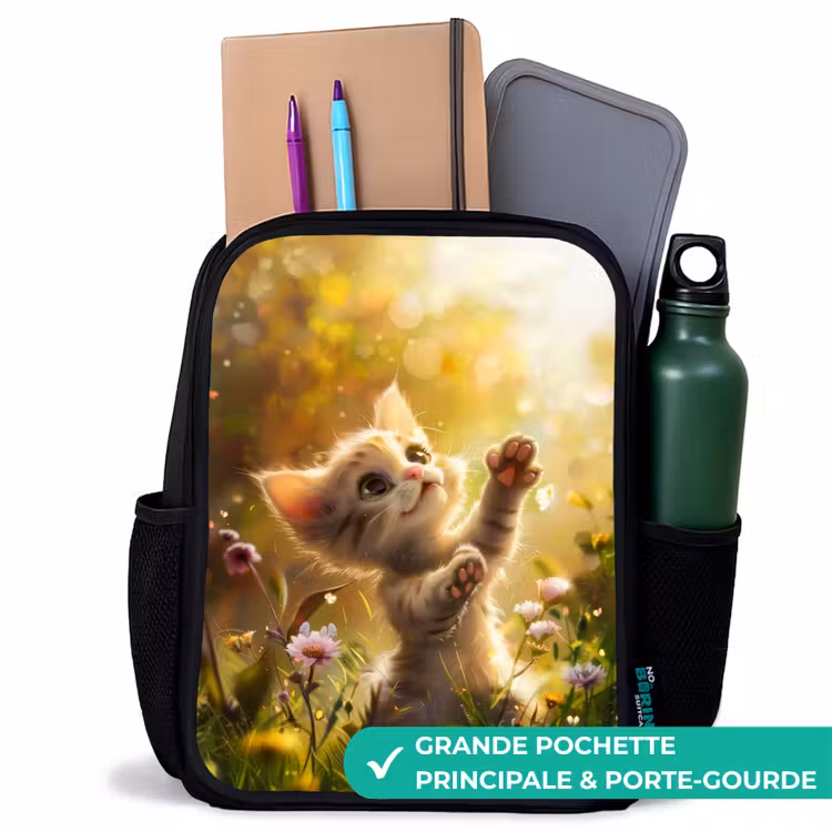Sac à dos enfant - Noir - Chaton Koosje — 10