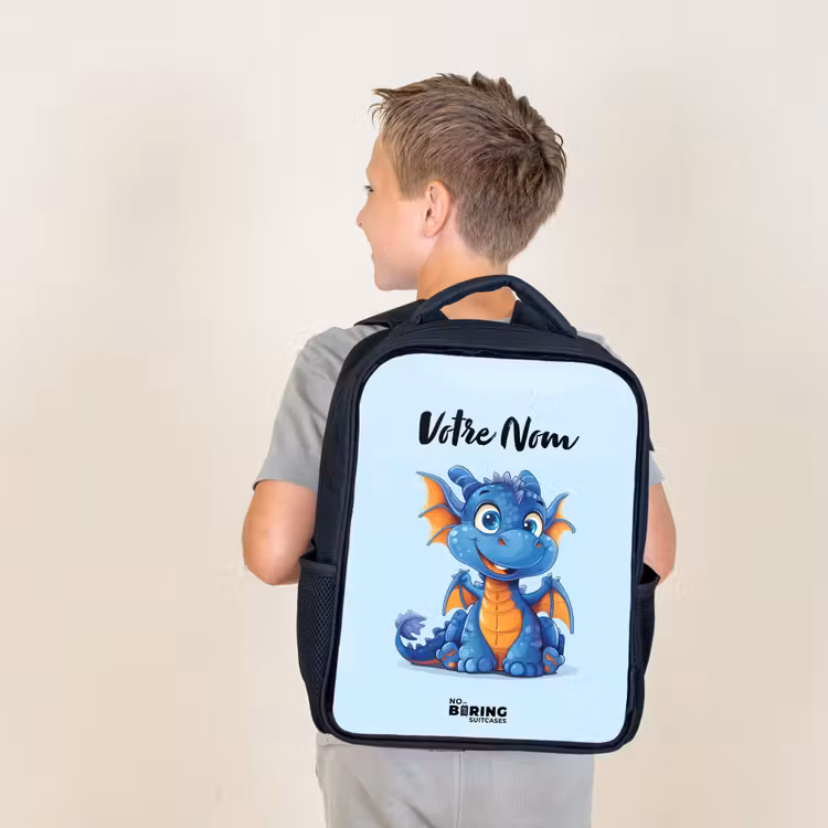 Sac à dos enfant - Noir - Dragon minuscule — 2