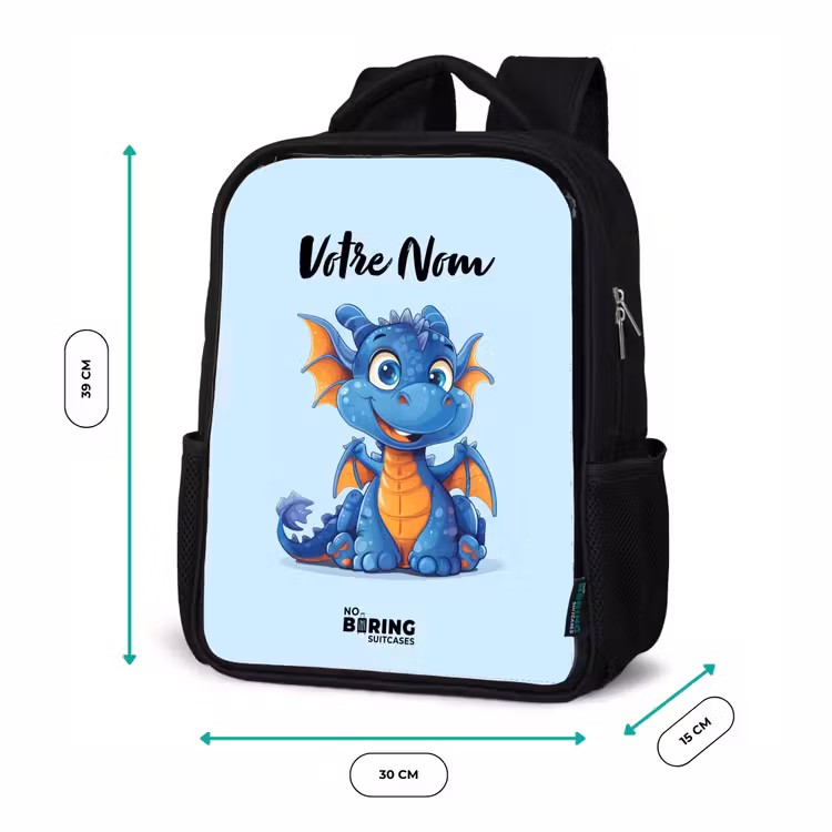 Sac à dos enfant - Noir - Dragon minuscule — 8