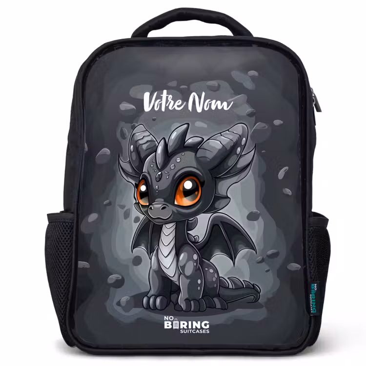 Sac à dos enfant - Noir - Gino queue-de-gris — 1