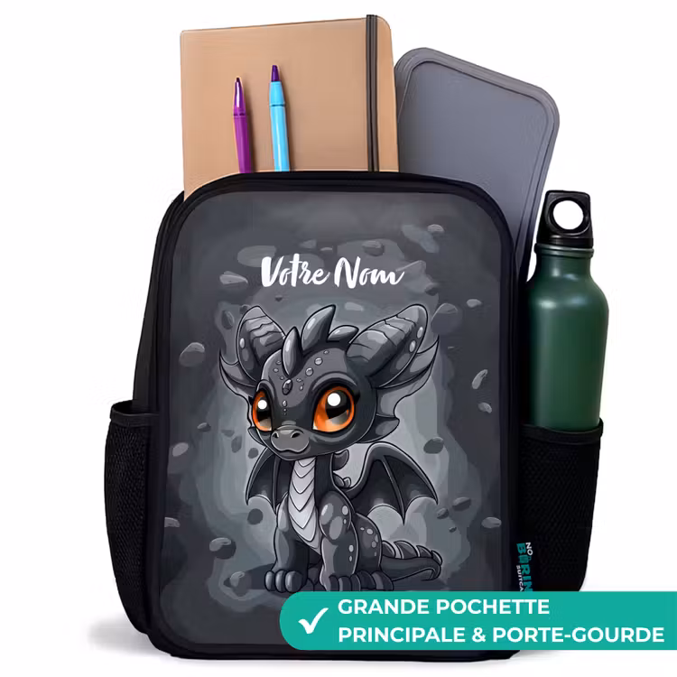 Sac à dos enfant - Noir - Gino queue-de-gris — 10