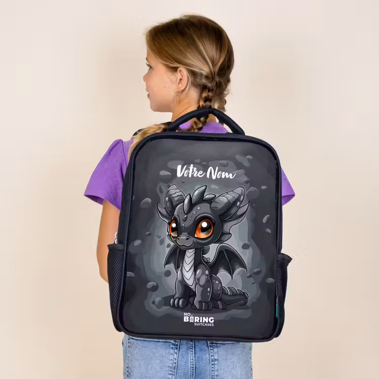 Sac à dos enfant - Noir - Gino queue-de-gris — 4