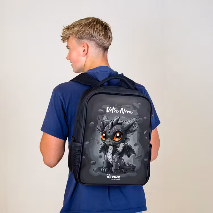 Sac à dos enfant - Noir - Gino queue-de-gris — 5