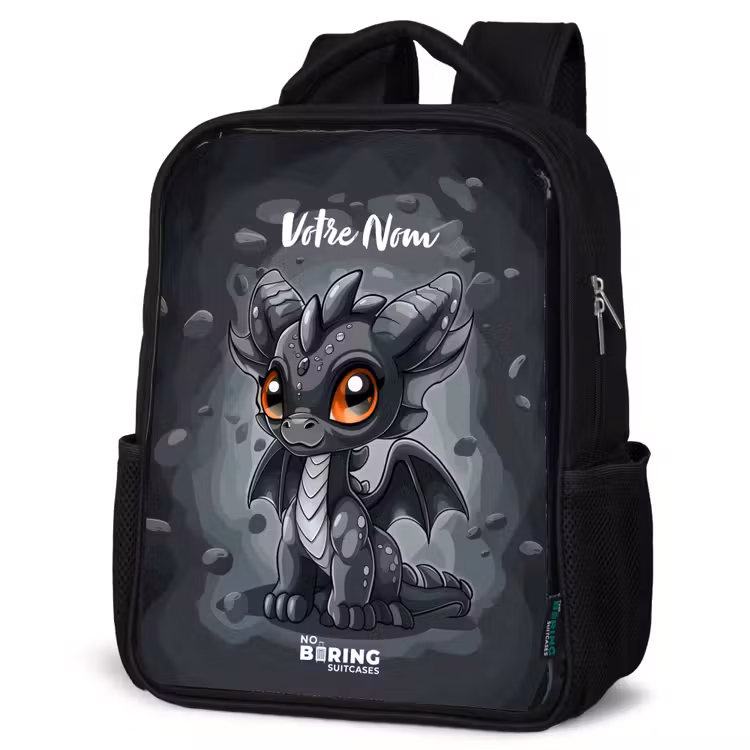 Sac à dos enfant - Noir - Gino queue-de-gris — 6