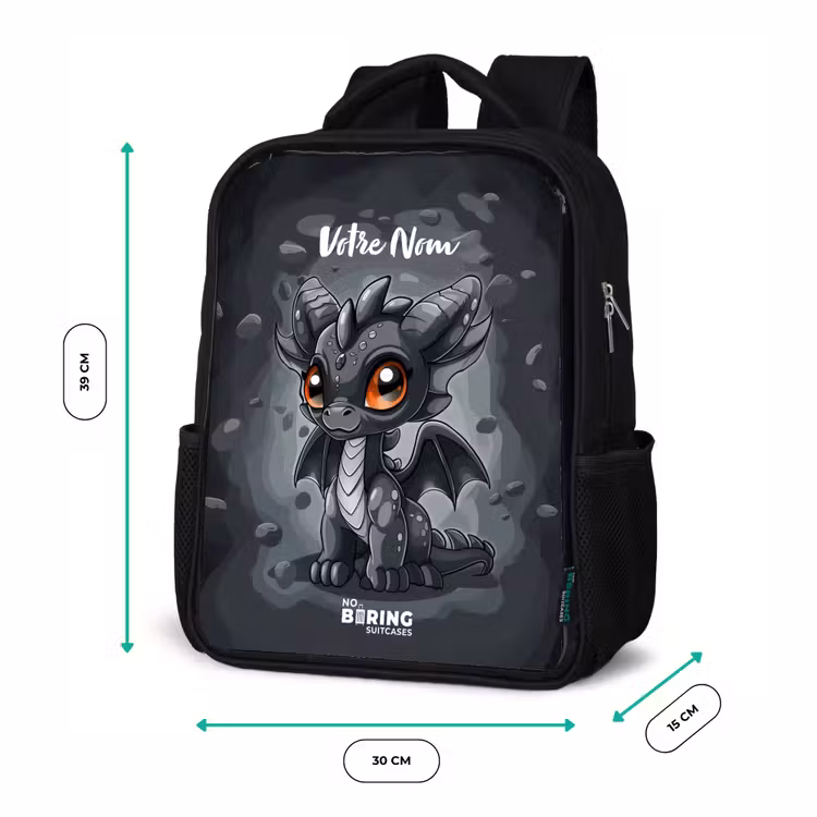 Sac à dos enfant - Noir - Gino queue-de-gris — 8