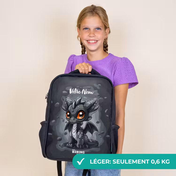 Sac à dos enfant - Noir - Gino queue-de-gris — 9