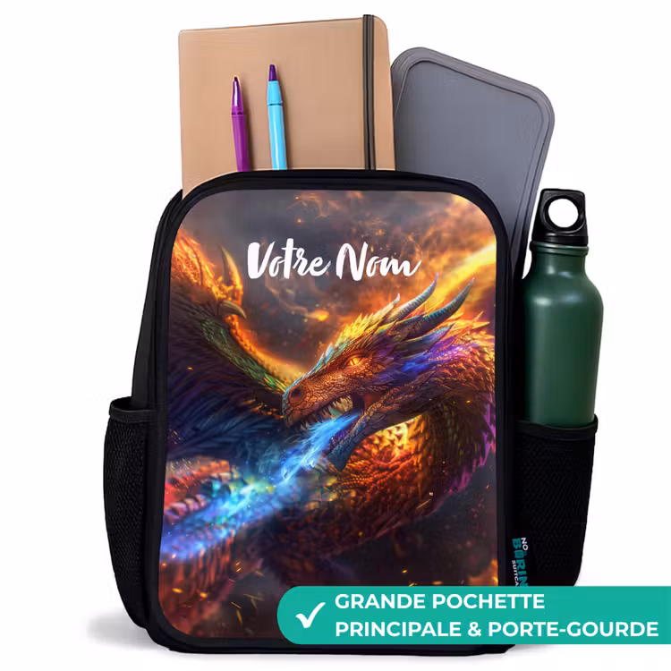 Sac à dos enfant - Noir - Guerrier chromatique — 10