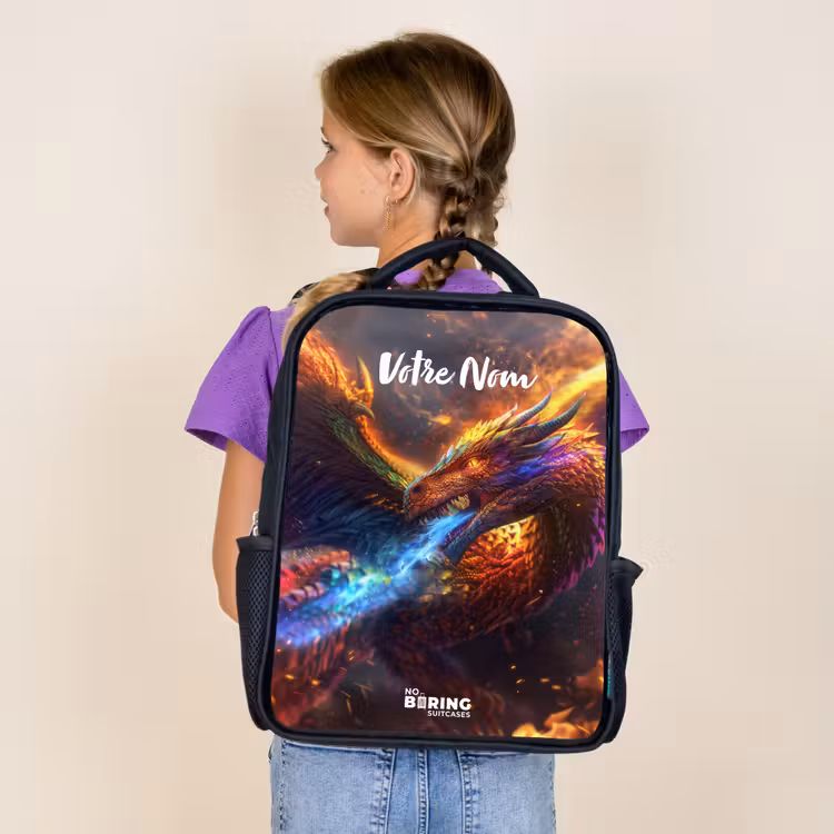 Sac à dos enfant - Noir - Guerrier chromatique — 4