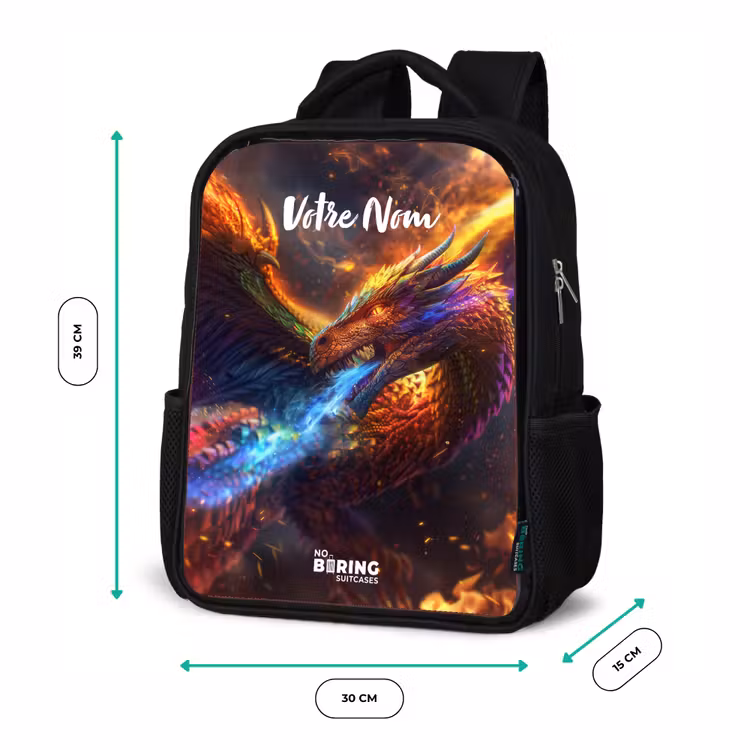 Sac à dos enfant - Noir - Guerrier chromatique — 8