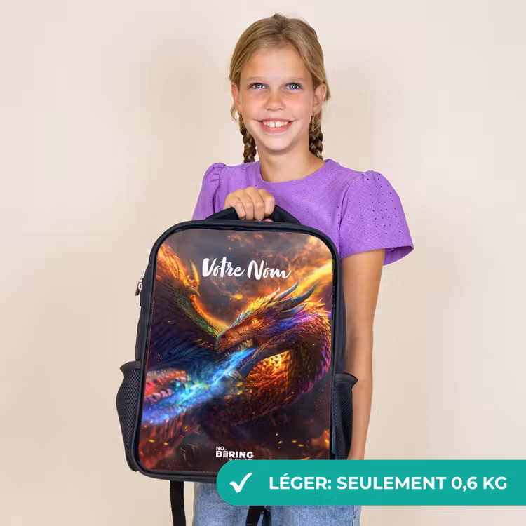 Sac à dos enfant - Noir - Guerrier chromatique — 9