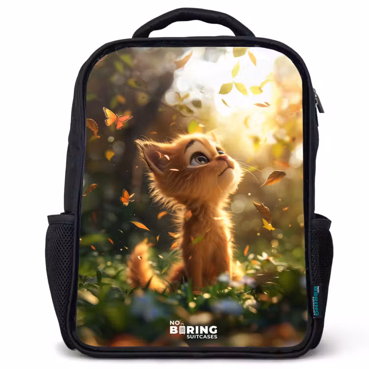 Sac à dos enfant - Noir - Henry chaton d'automne — 1