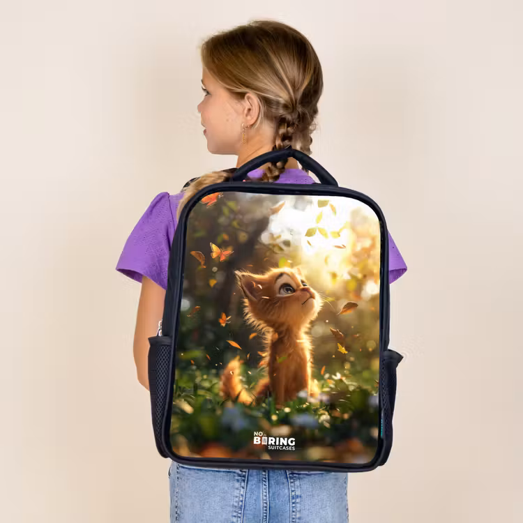 Sac à dos enfant - Noir - Henry chaton d'automne — 4