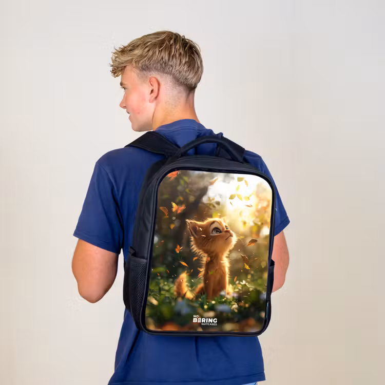 Sac à dos enfant - Noir - Henry chaton d'automne — 5