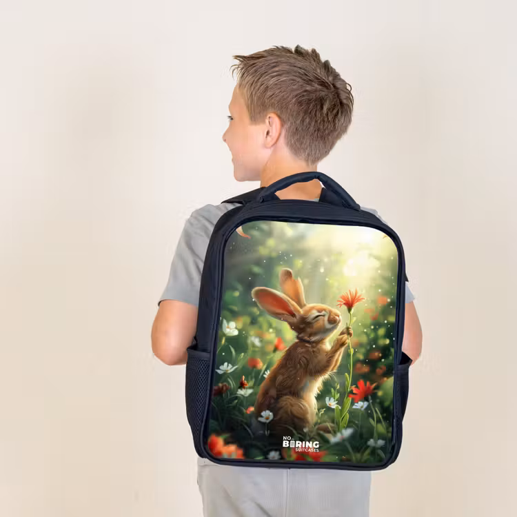 Sac à dos enfant - Noir - Lapin Kasper — 2