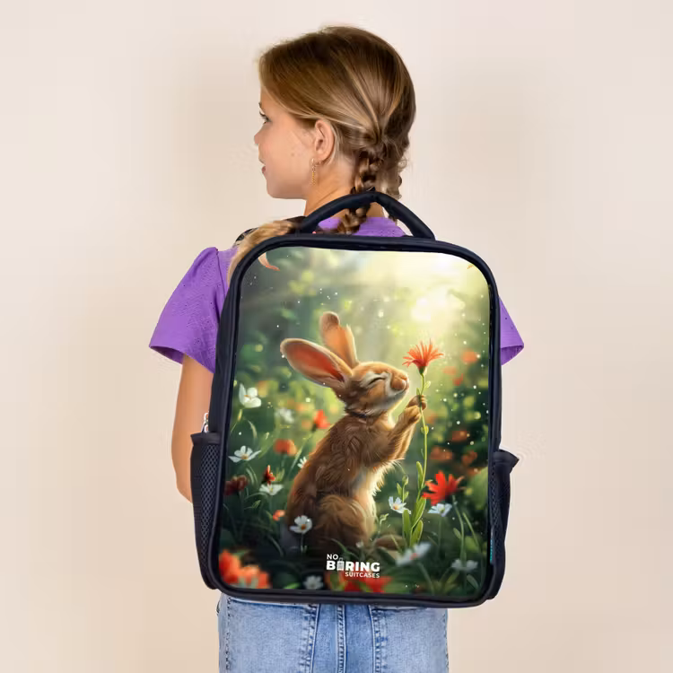 Sac à dos enfant - Noir - Lapin Kasper — 4