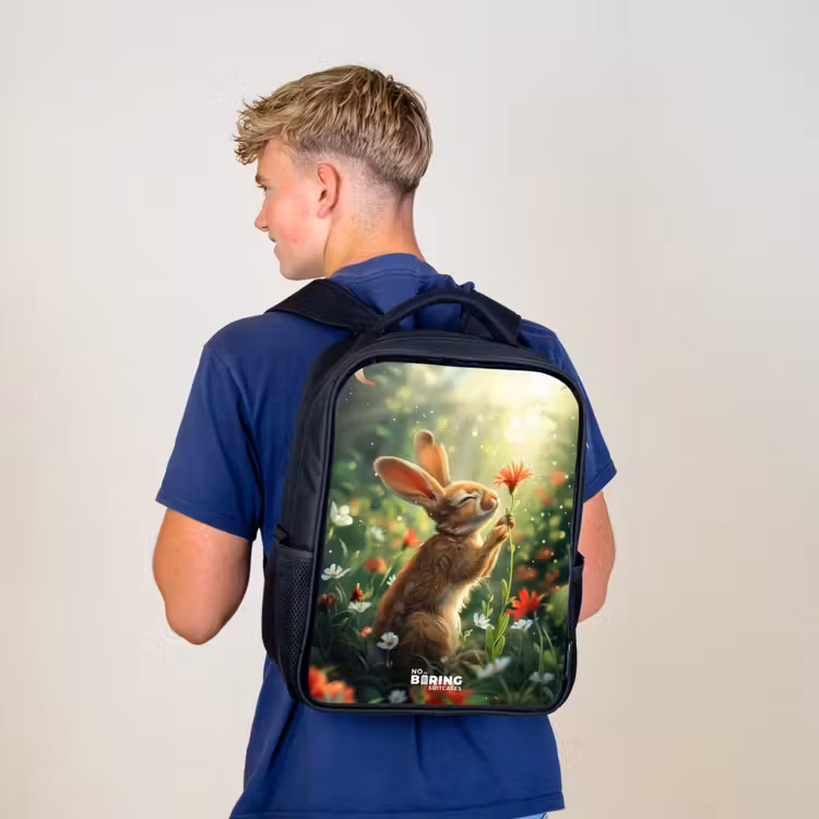 Sac à dos enfant - Noir - Lapin Kasper — 5