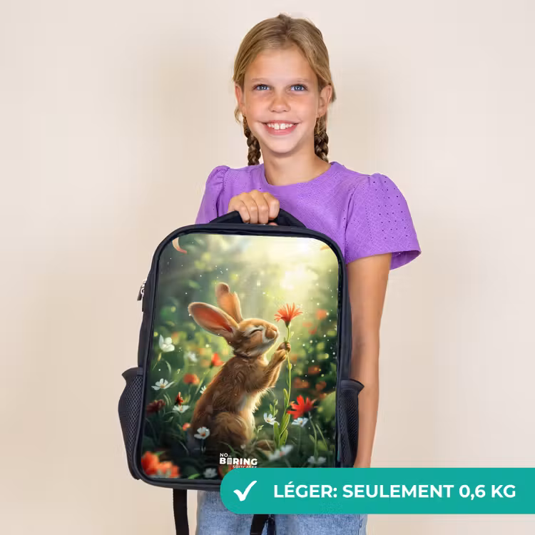 Sac à dos enfant - Noir - Lapin Kasper — 9